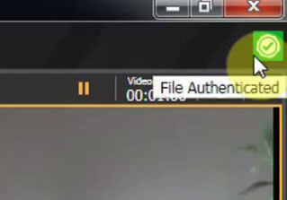 Video File Authenticated