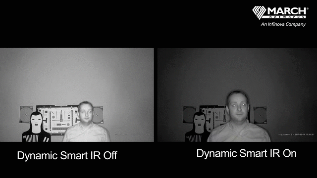 A video demo showing Dynamic Smart IR and Dynamic Smart IR off