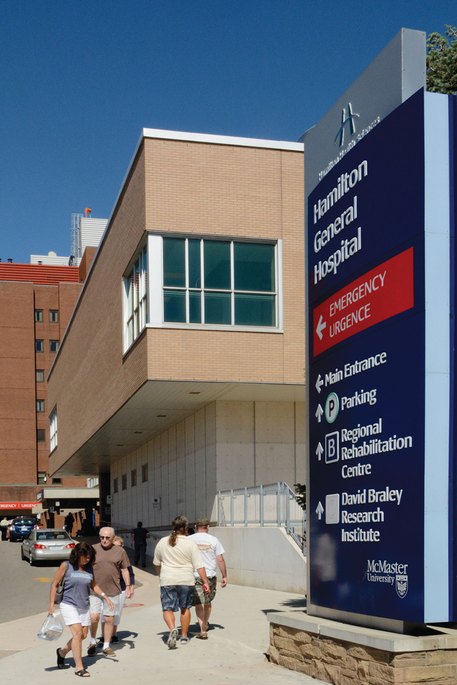 the outside of Hamilton General Hospital