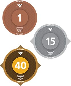 a sample of badges from the Accelerator program