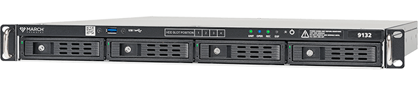 the 9132 IP Recorder for high capacity video surveillance recording