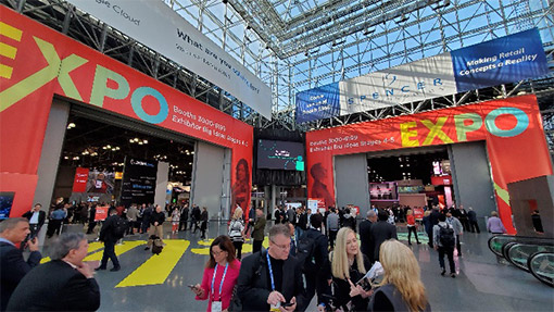 Entrance to NRF 2020 Vision: Retail’s Big Show with a crowd of people
