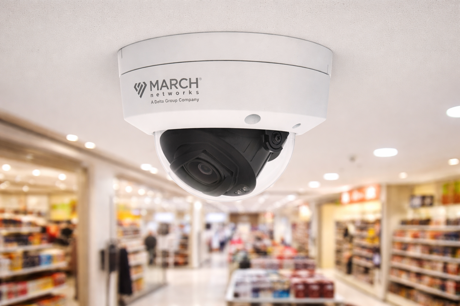 EL2 Dome Camera Mounted in Retail Store