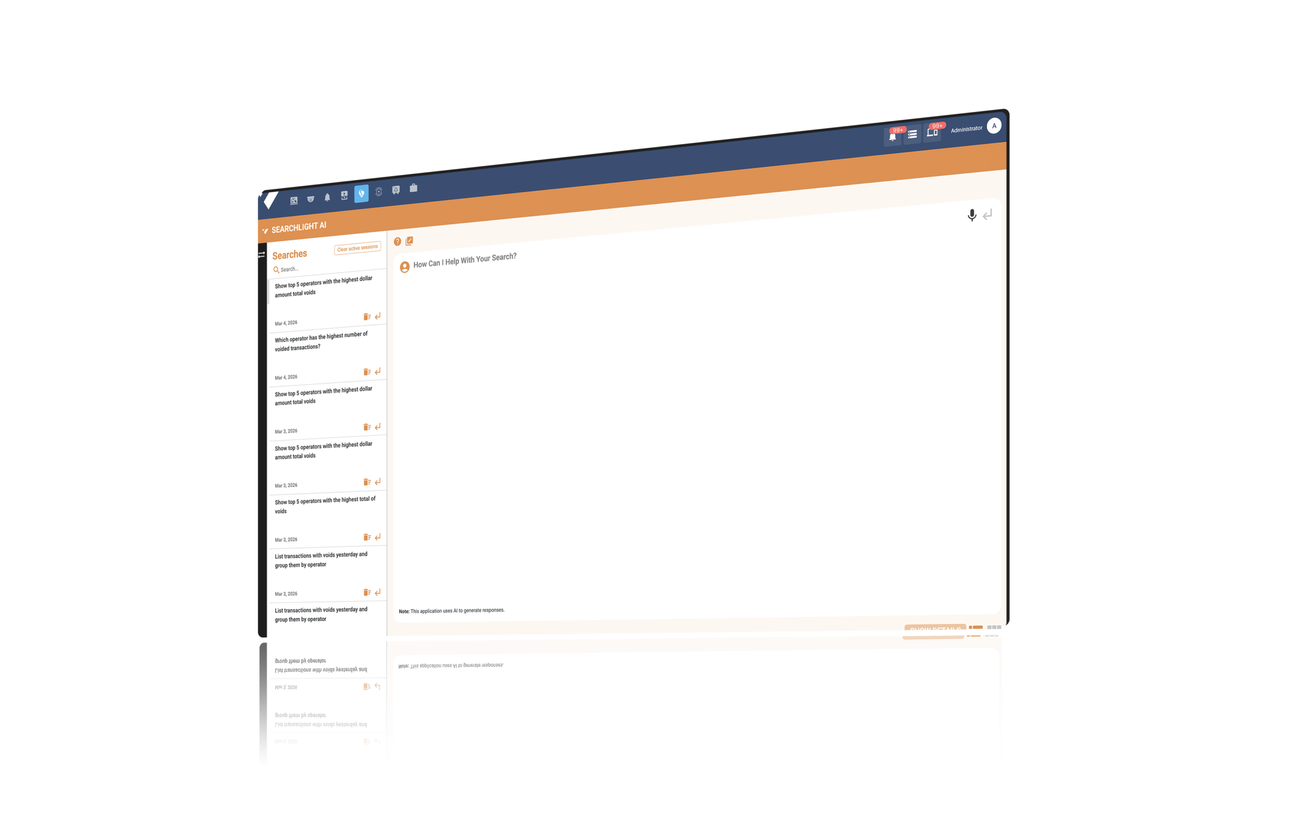 Searchlight AI Open Screen