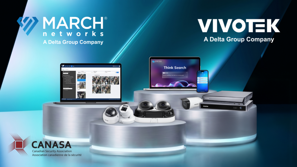 March Networks and VIVOTEK security cameras displayed with AI-powered video search technology